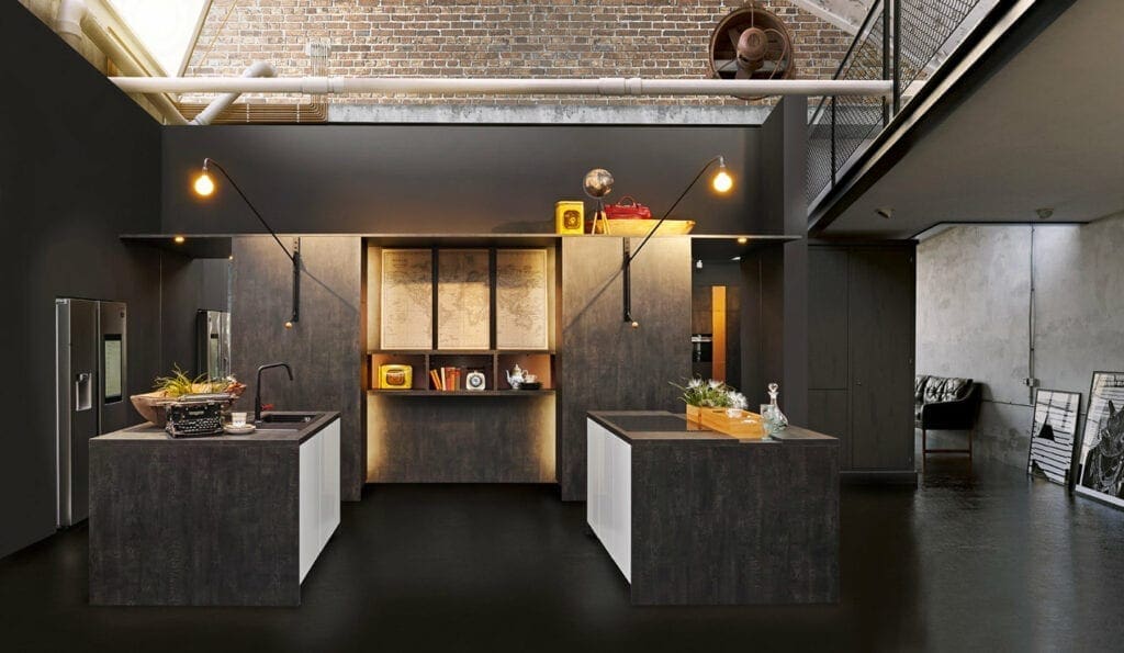 Brigitte Industrial Steel Look Kitchen | MHK Kitchen Expert
