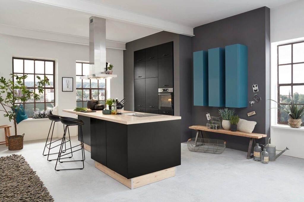 Brigitte Matt Black Kitchen | MHK Kitchen Expert