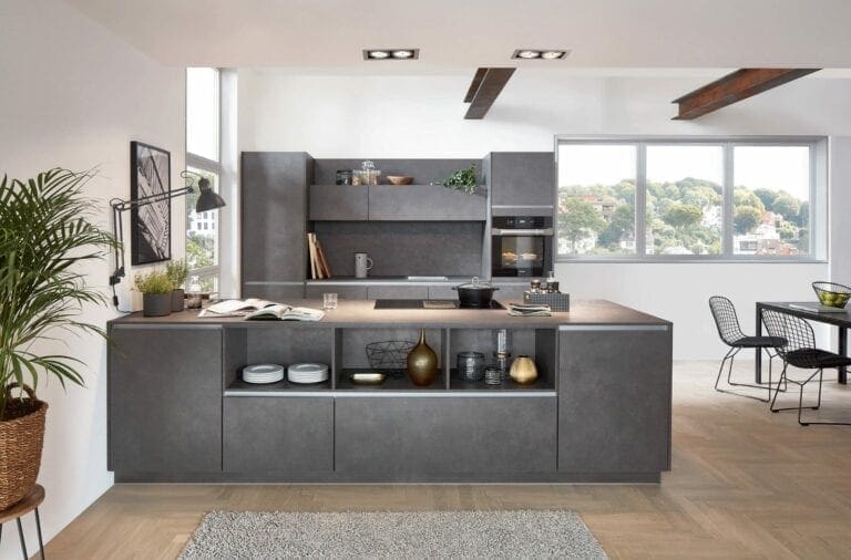 Nobilia Concrete Handleless Kitchen 2021 | MHK Kitchen Expert