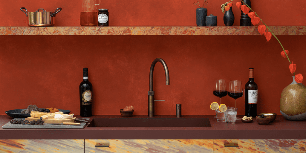 Are Boiling Water Taps Worth It? Boiling water tap - Quooker- Fusion Round Patinated Brass | MHK Kitchen Experts