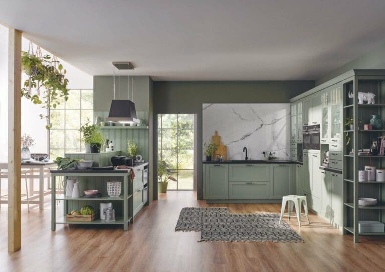 Bauformat Mint Shaker U Shaped Kitchen | MHK Kitchen Expert