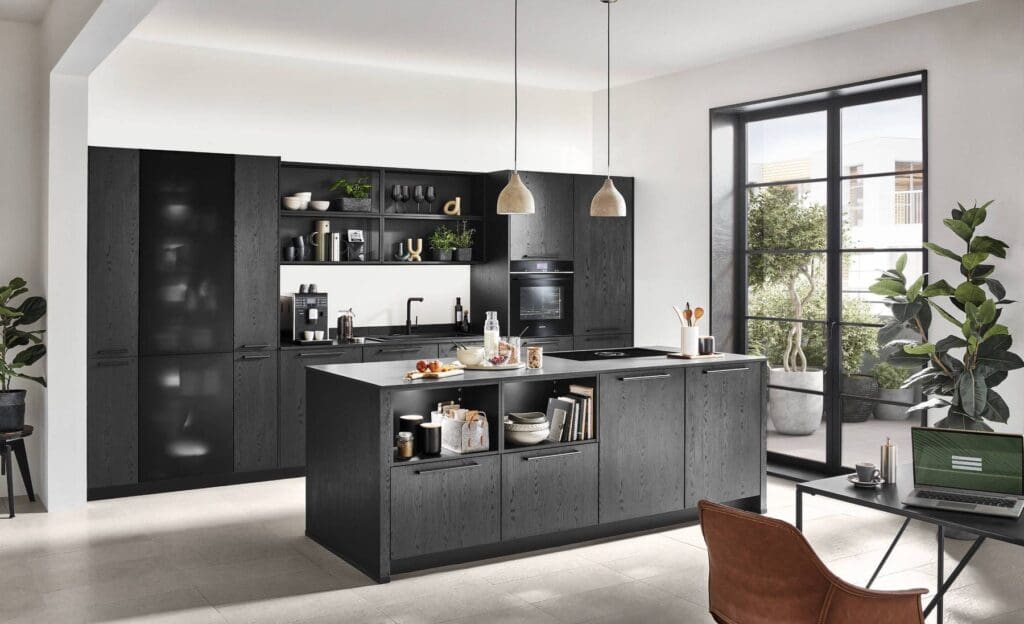 Nobilia Dark Handleless Kitchen | MHK Kitchen Expert