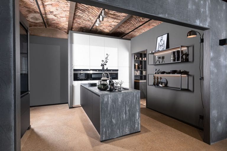 Textured grey kitchen | MHK Kitchen Expert