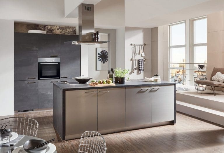 waterfall kitchen island design | MHK Kitchen Expert