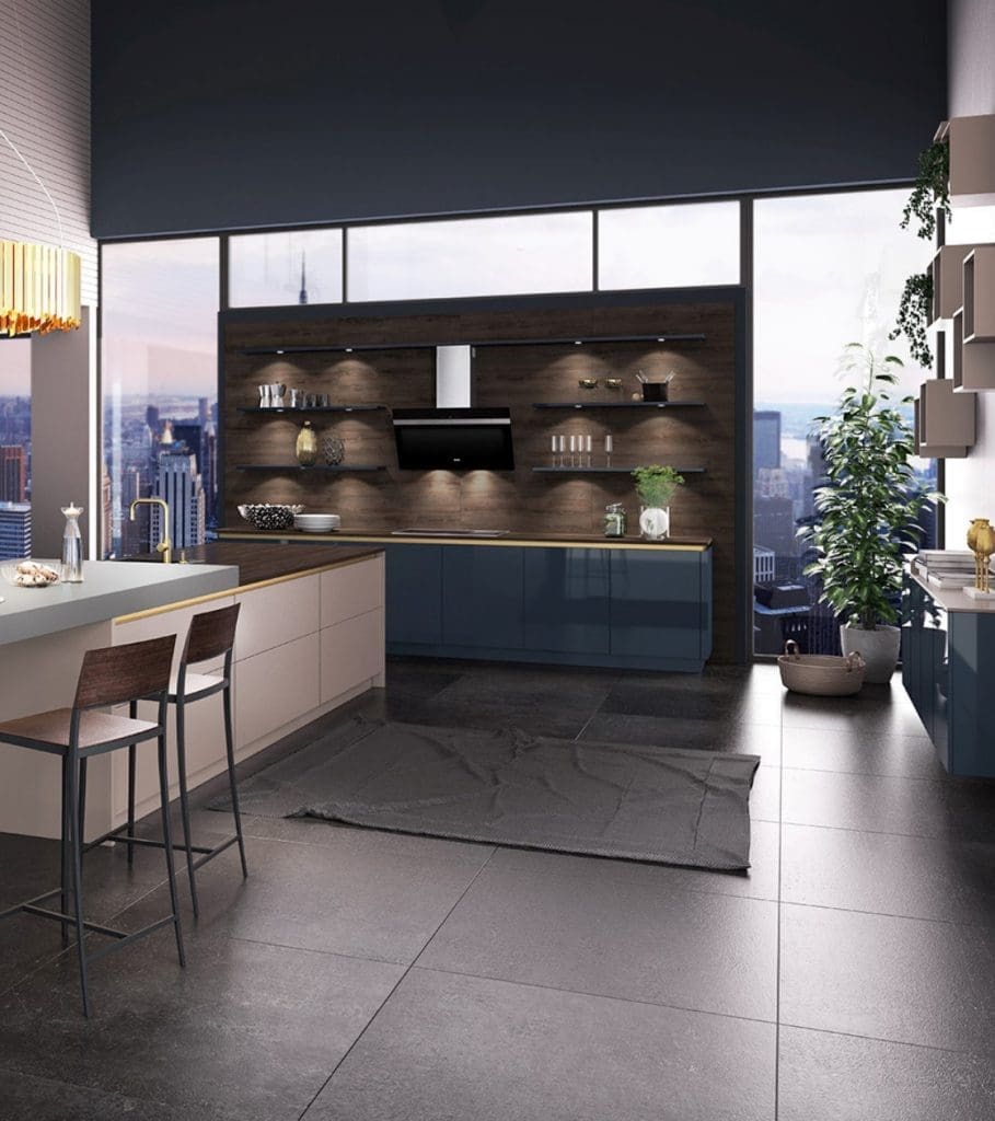 Brigitte Gloss Handleless Kitchen 1 | MHK Kitchen Experts