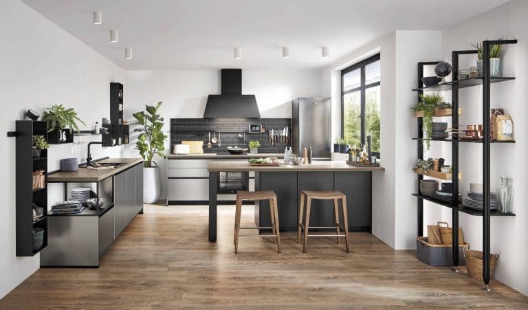 Nobilia Dark Grey Handleless Kitchen 1 1 | MHK Kitchen Expert