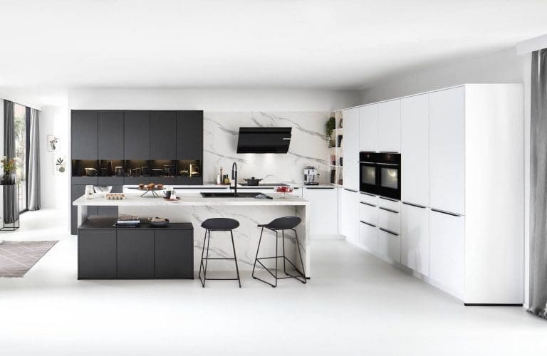 Nobilia Light Open Plan Kitchen Island 1 | MHK Kitchen Expert