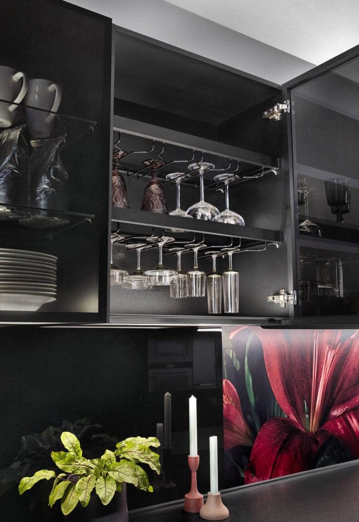 Nobilia Glass Hang Cabinet | MHK Kitchen Experts