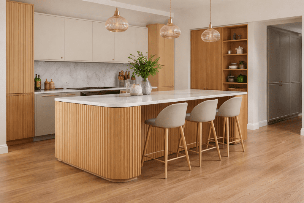 Fluted Kitchen Cabinetry Modern Kitchen Trends | MHK Kitchen Experts