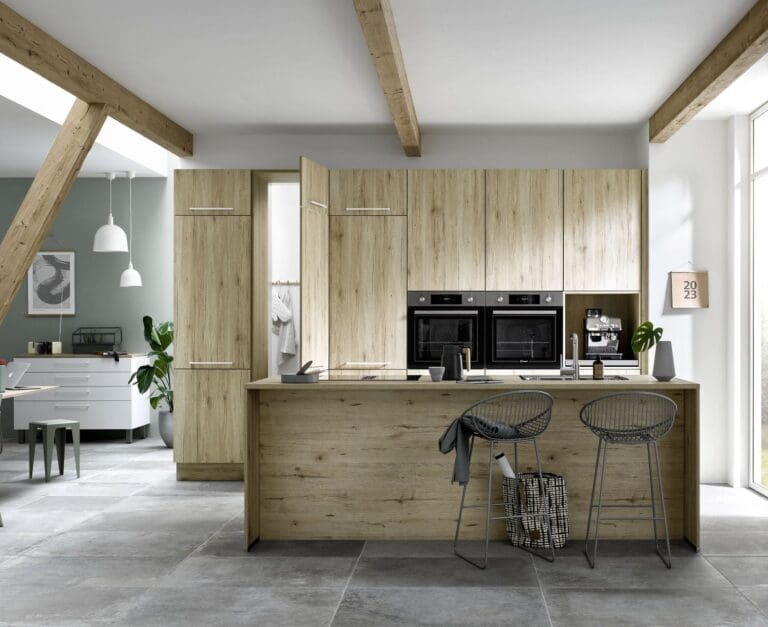 Bauformat Open Plan Wooden Kitchen 1 | MHK Kitchen Expert