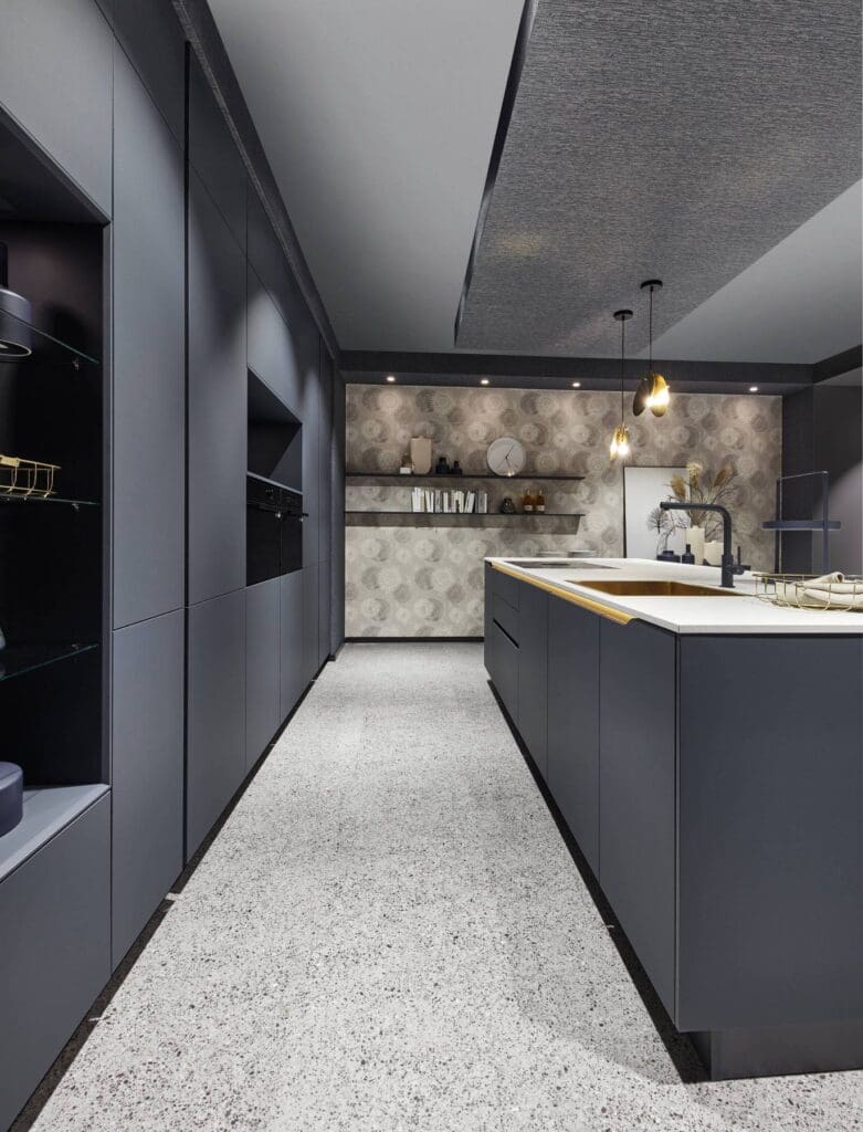 navy kitchen design ideas 