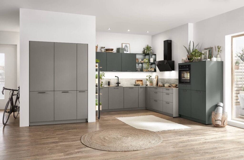 Nobilia Two Tone Greys Kitchen 1 | MHK Kitchen Experts