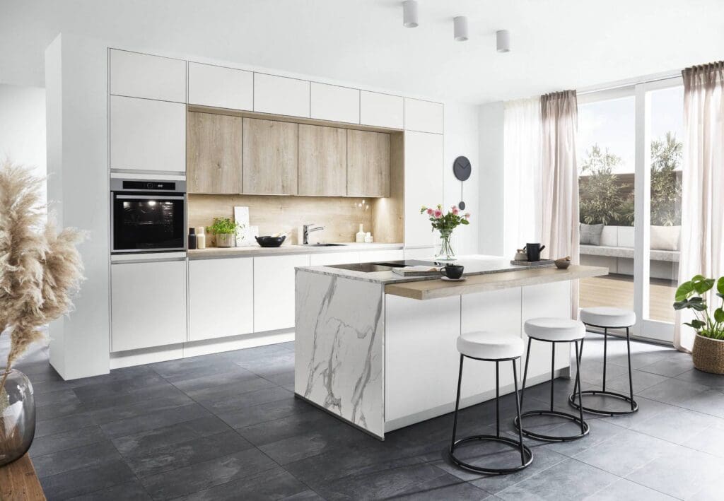 Nobilia Light Stone Kitchen | MHK Kitchen Expert
